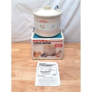 Vintage Rival Little Dipper Electric Stoneware Server Model 3204D Tested